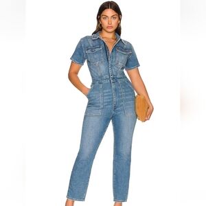 Good American denim jumpsuit